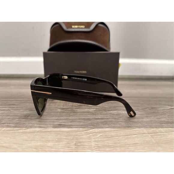 BNIB Tom Ford Nico-02 TF1082 ECO Plastic Square Frame Sunglasses Havana $465